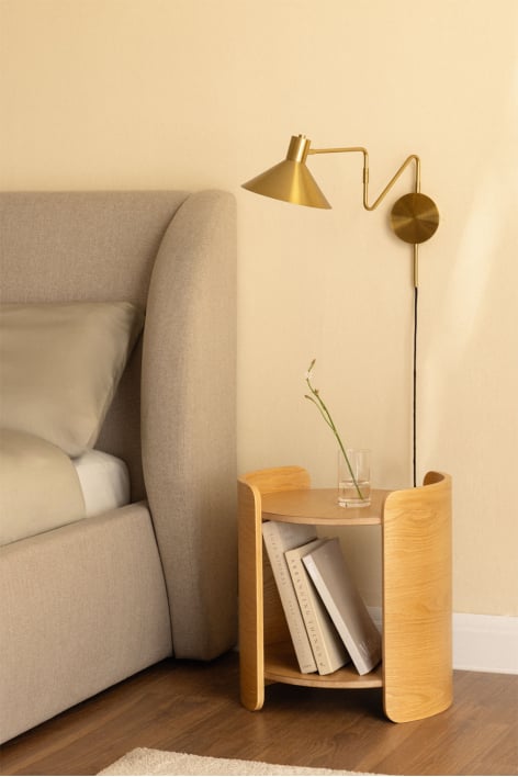 Directional wall lamp metallized iron Lizz