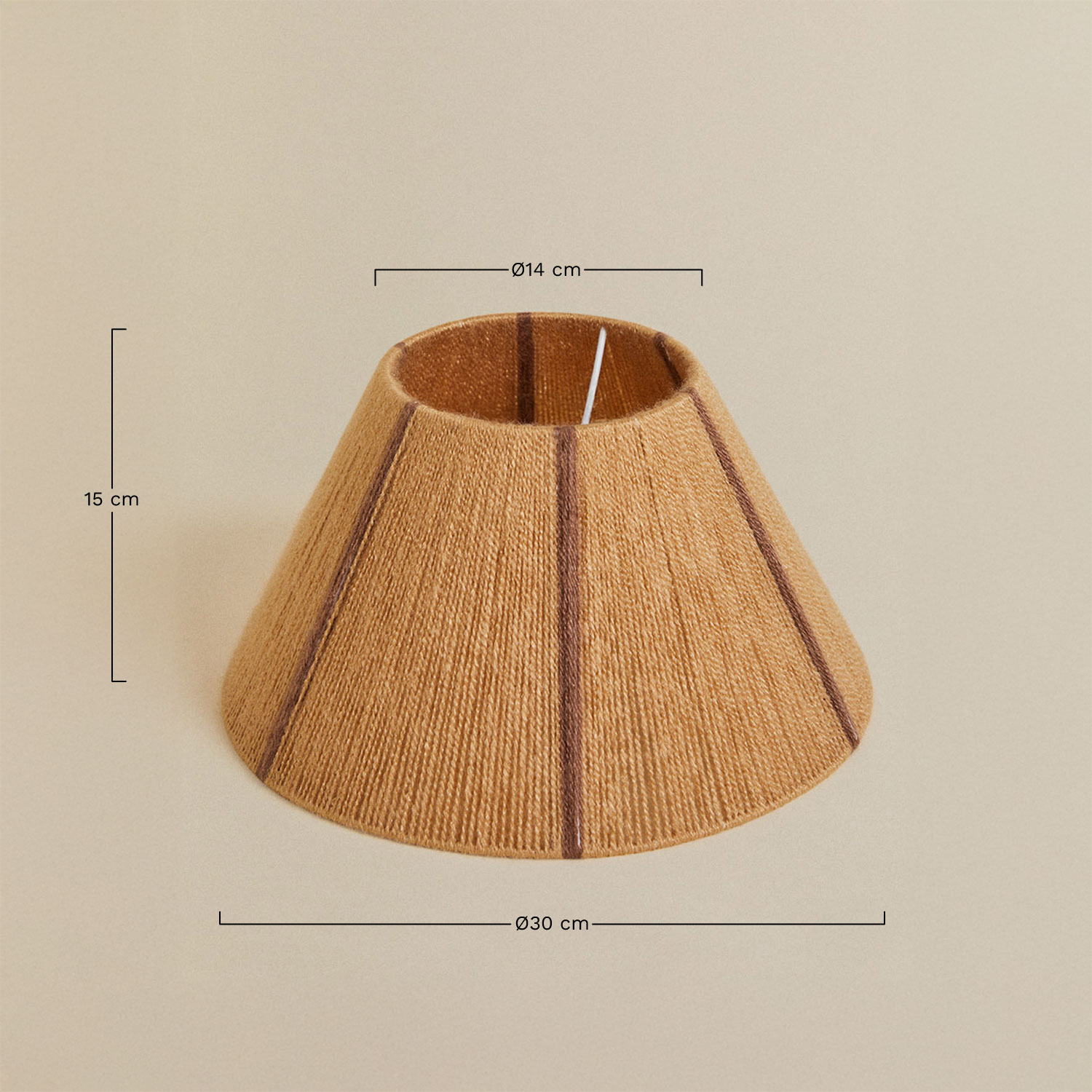 Verena wool lampshade, MEASURES
