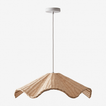 Heulyn Rattan Ceiling Lamp Natural - Sklum