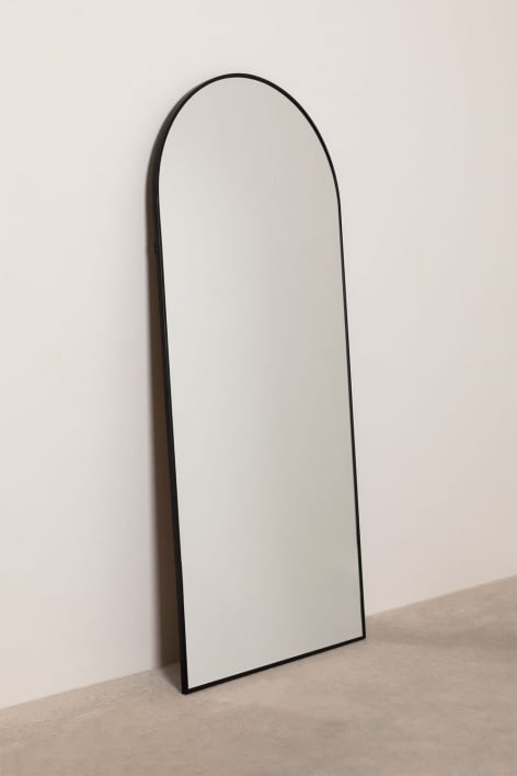 Belm iron wall mirror - Black