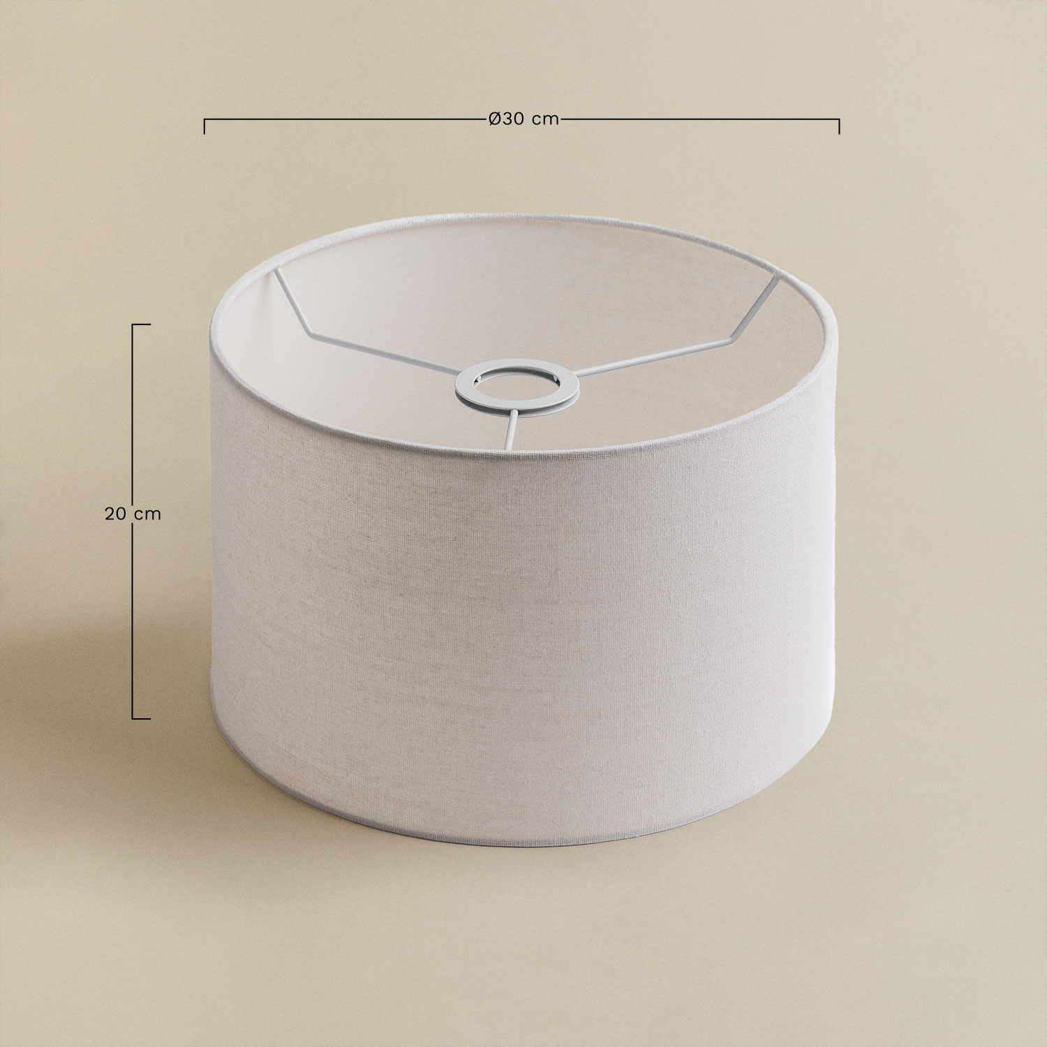 Arlina fabric lampshade, MEASURES