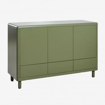 Michigan Steel Sideboard Deep Olive Green - Sklum