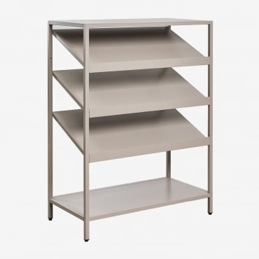 Janine Steel Shoe Rack Brown Moka - Sklum