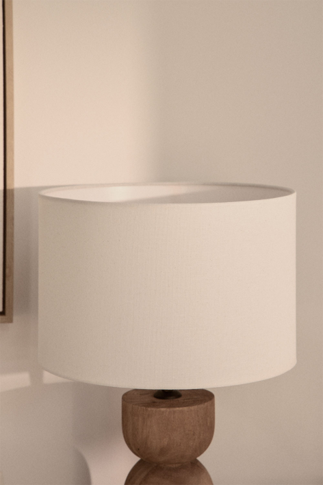 Arlina fabric lampshade - White