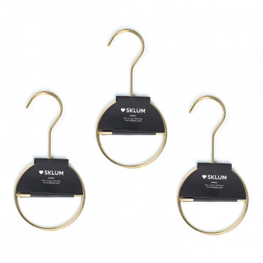Set Of 6 Metallic Hangers Gärde Golden - Sklum