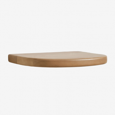 Floating Bedside Table 45x25 Cm In Agathe Mango Wood Natural Wood - Sklum