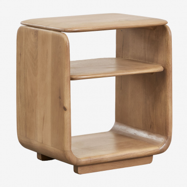 Rectangular Bedside Table 40x30 Cm In Tinsley Wood Mango Wood - Sklum