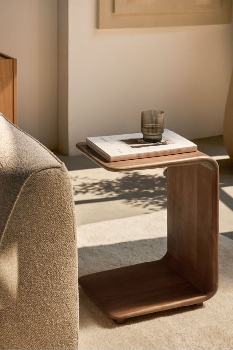 Tinsley wood side table 35x40 cm - Mango wood