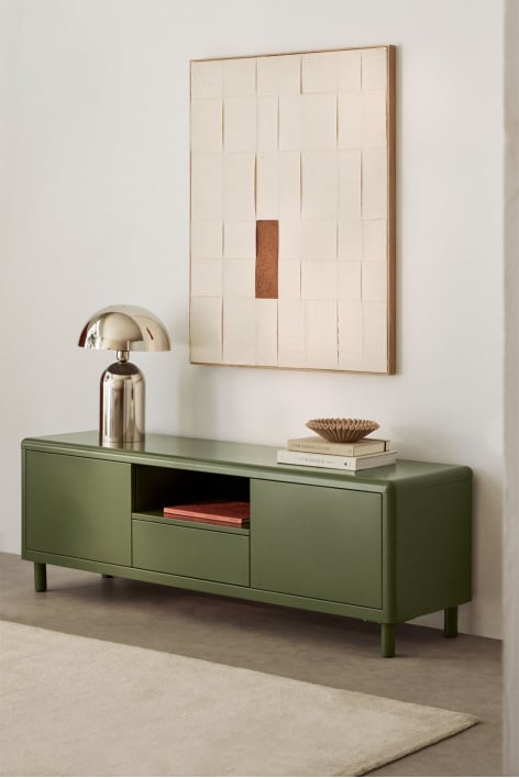 Michigan steel TV stand