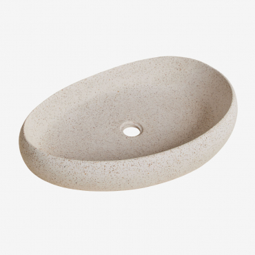 Bethany Concrete Sink White Stone - Sklum