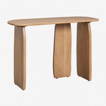 Console 110x45 Cm In Agathe Mango Wood Natural Wood - Sklum