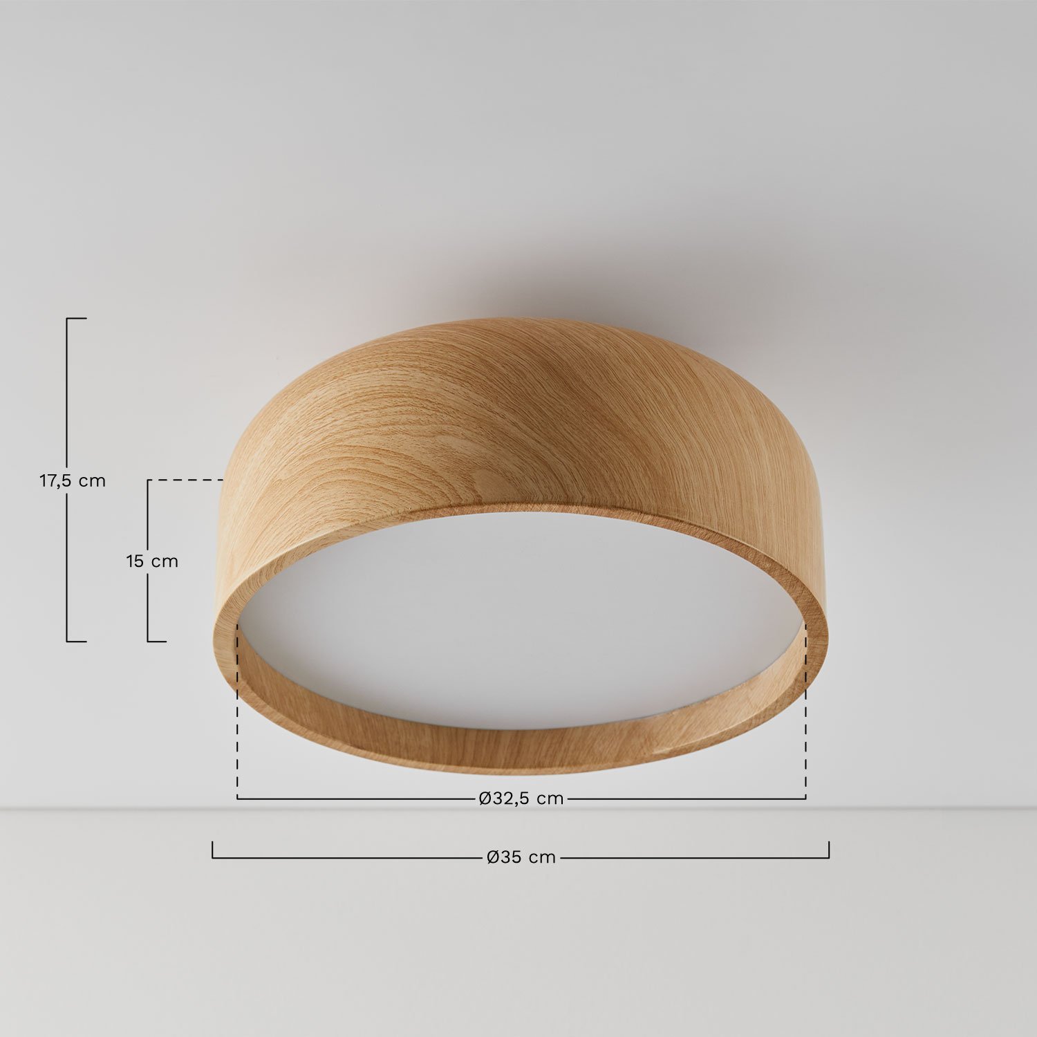 Glatzer iron ceiling light, MEASURES