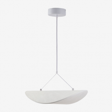 Zelvon Fabric Led Ceiling Lamp White & ↔︎ 40 Cm - Sklum