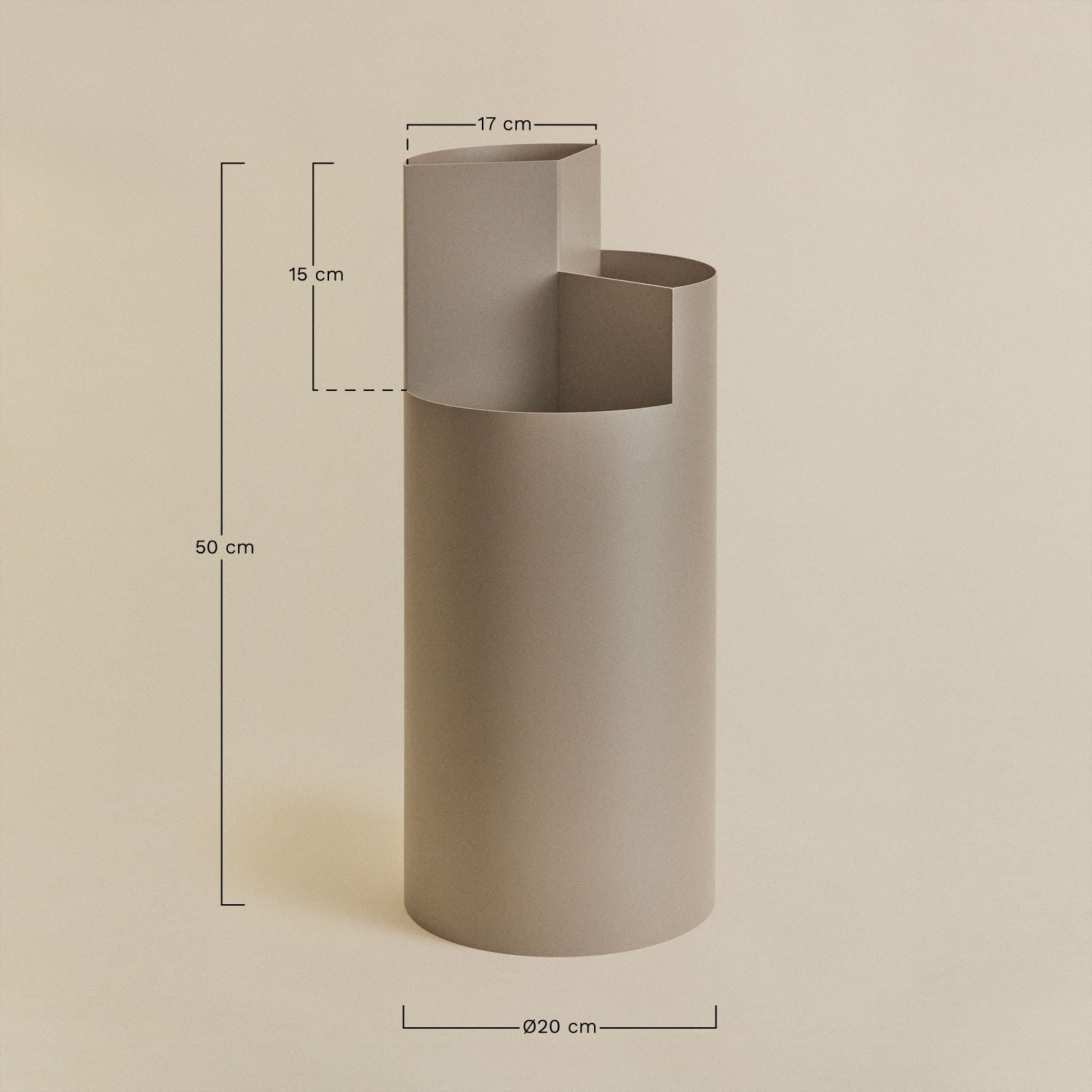 Giovanni steel umbrella stand, MEASURES