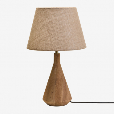 Alabama Mango Wood Table Lamp Mango Wood & Ø30 Cm - ↑20 Cm Alidara - Sklum