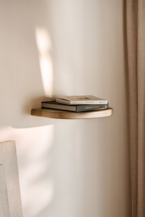 Wall shelf ↔︎ 45 cm in Agathe mango wood - Natural Wood