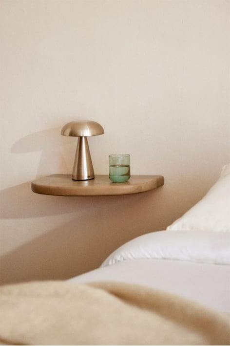 Floating bedside table 45x25 cm in Agathe mango wood