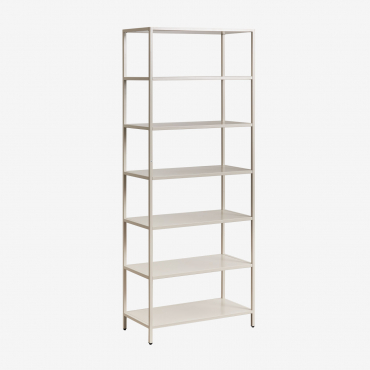 Janine 80x200 Cm Steel Shelving Unit Tapioca Beige - Sklum