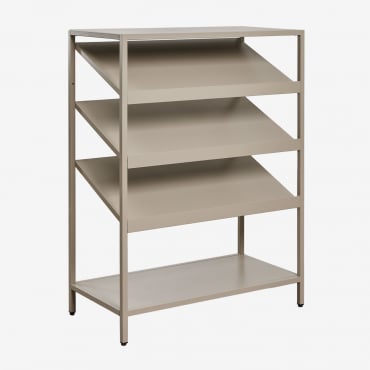 Janine Steel Shoe Rack Moka Brown - Sklum