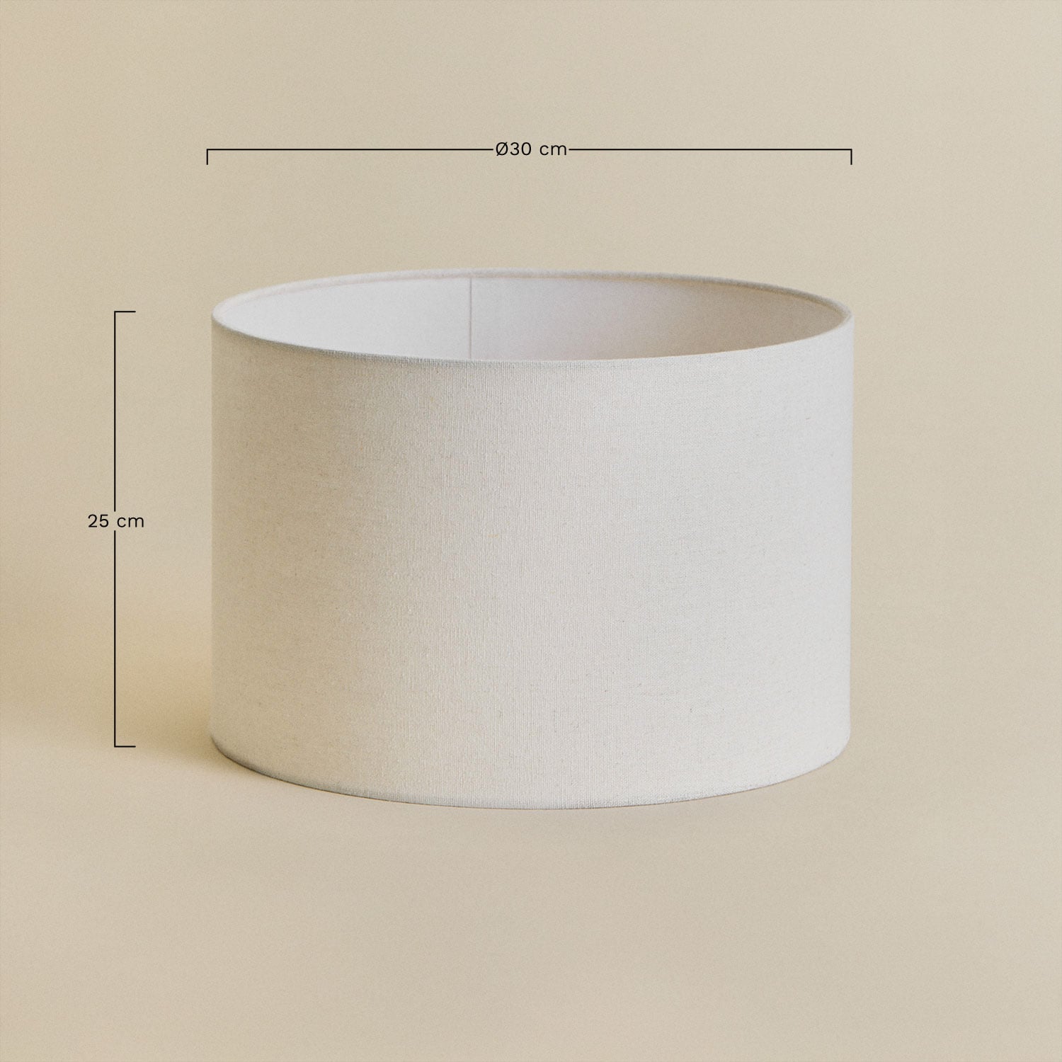 Arlina fabric lampshade, MEASURES