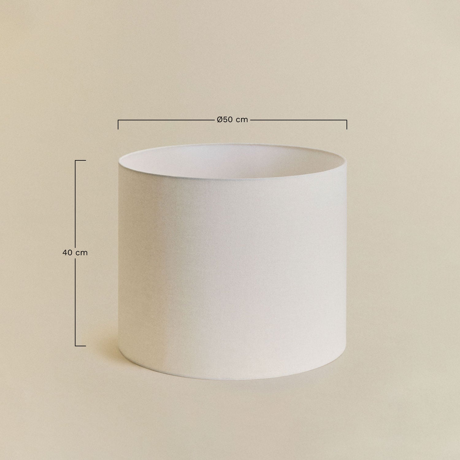Arlina fabric lampshade, MEASURES