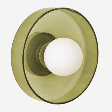 Jaxal Bathroom Wall Light Cactus Green & Ø25 Cm - Sklum