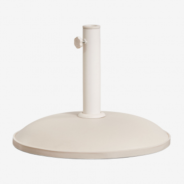 Round Parasol Base Ø50 Cm In Zante Concrete Tapioca Beige - Sklum