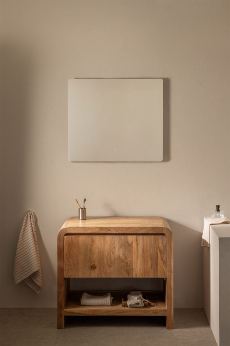 Vacry wooden bathroom furniture set - Acacia Brown