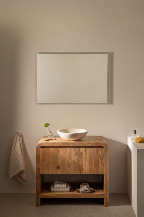 Vacry wooden bathroom furniture set - Acacia Brown