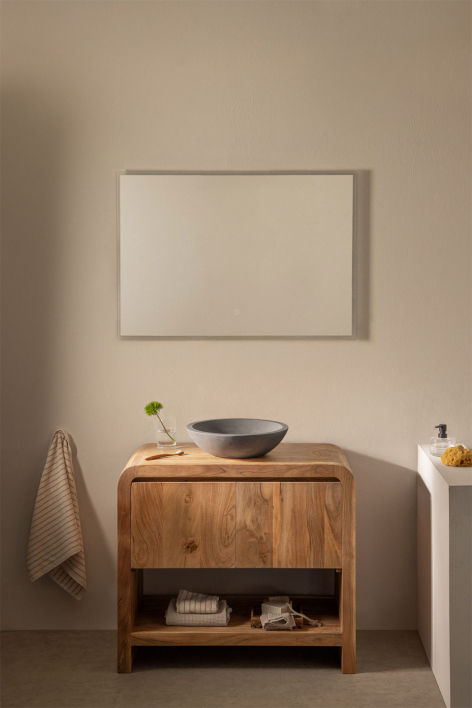 Vacry wooden bathroom furniture set - Acacia Brown