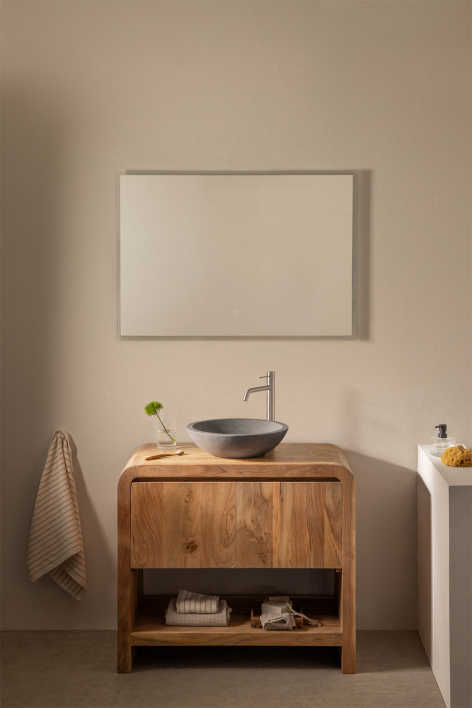 Vacry wooden bathroom furniture set - Acacia Brown