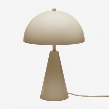 Jaliya Iron Table Lamp Tapioca Beige - Sklum