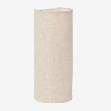 Kiraz Linen Wall Light ↔︎ 15 X ↑35 Cm & Linen Beige Cream - Sklum