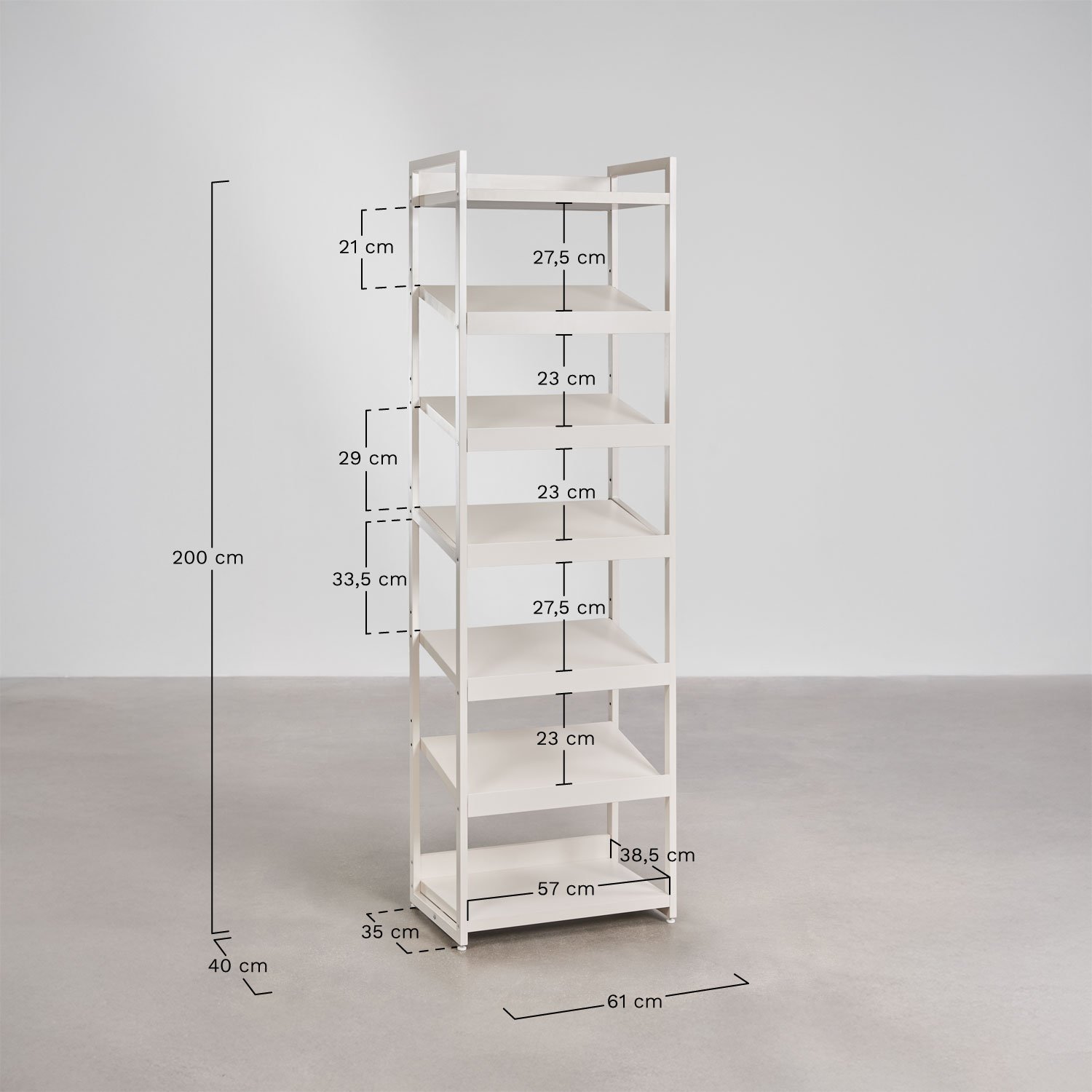 Velunis iron shoe cabinet, MEASURES