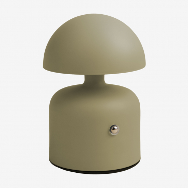 Nantali Wireless Led Iron Table Lamp Green Khaki - Sklum