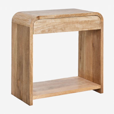 Shelby Mango Wood And Mdf Hallway Console Table Mango Wood & ↔︎ 75 Cm - Sklum