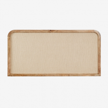 Abrams Headboard In Mango Wood, Mdf, And Jute 150 Cm - Sklum