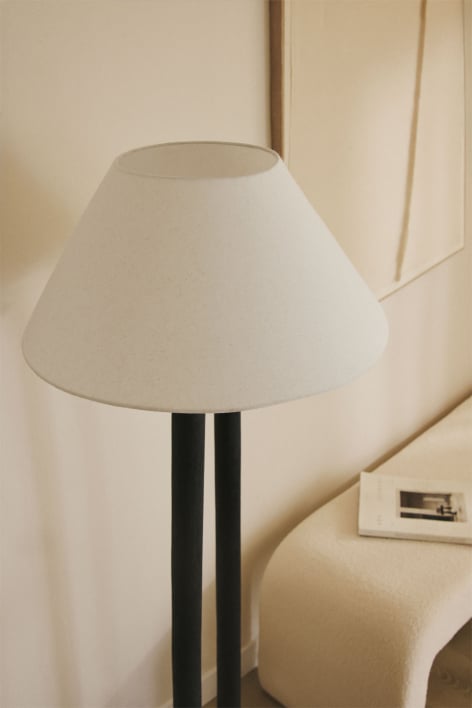 Menorca linen lamp shade - White