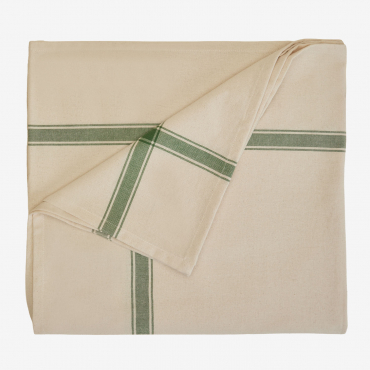 170x250 Cm Tablecloth In Neviveta Cotton Green Kale - Sklum