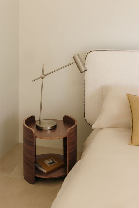 Adelis round bedside table Ø45 cm in wood