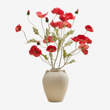 Florinda Decorative Bouquet Poppy Red - Sklum