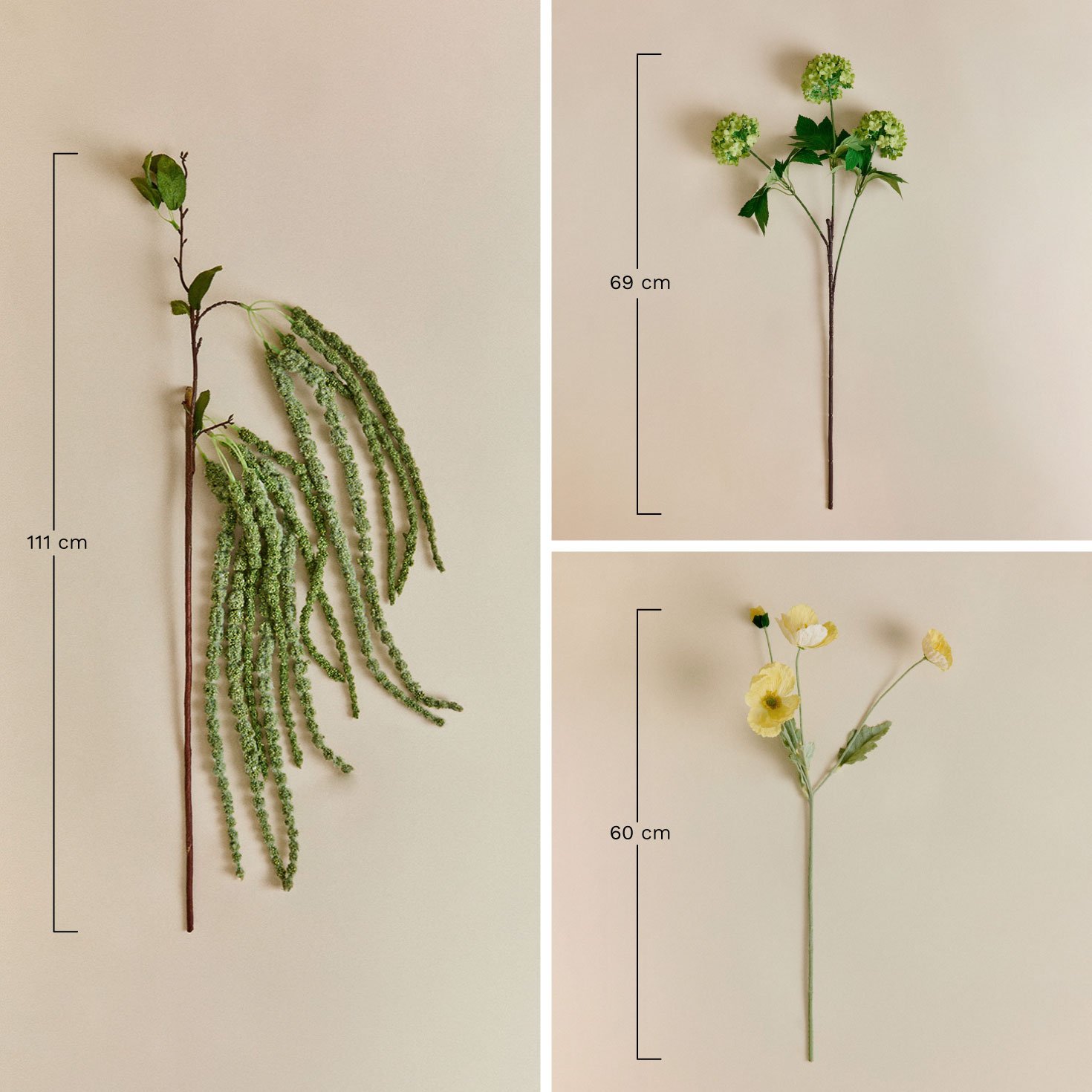 Sylphiran decorative bouquet, MEASURES