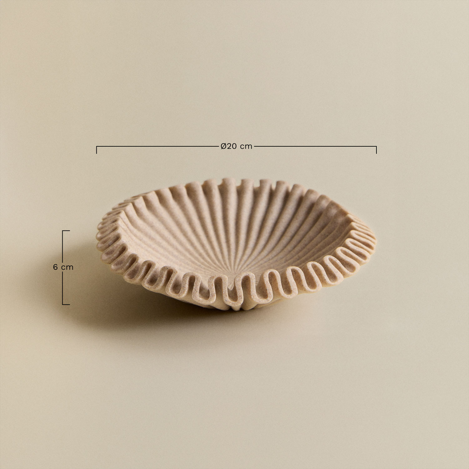 Irente decorative resin bowl, MEASURES
