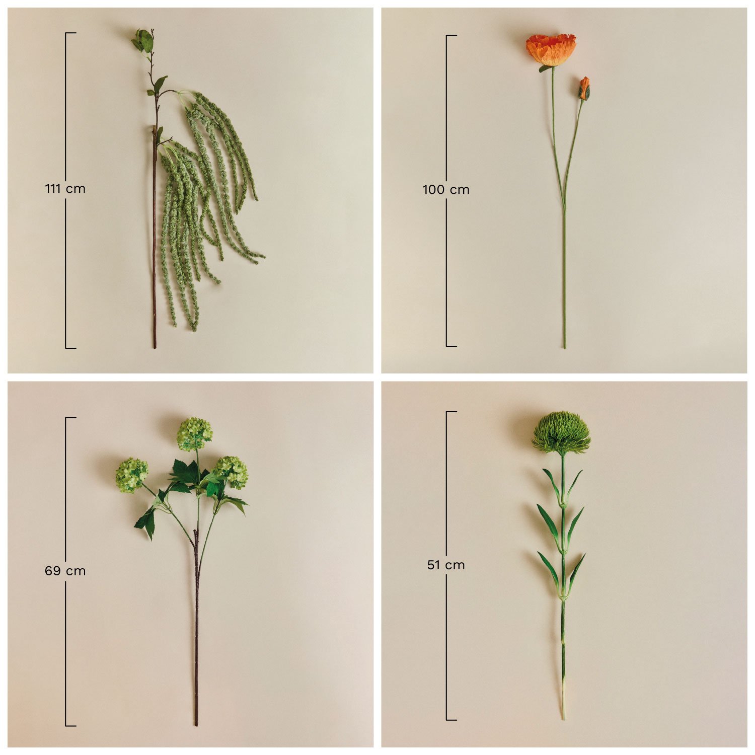 Valyssa decorative bouquet, MEASURES