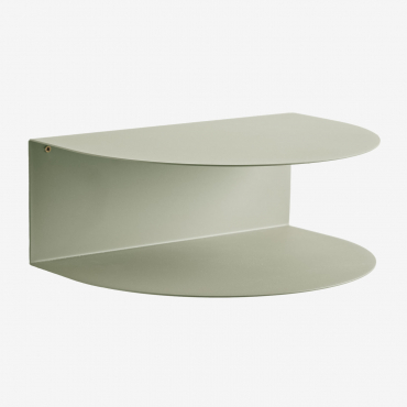 Pack Of 2 Floating Bedside Tables In Stainless Steel Taifa Green Khaki - Sklum