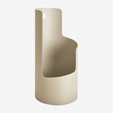 Balandra Steel Umbrella Stand Tapioca Beige - Sklum