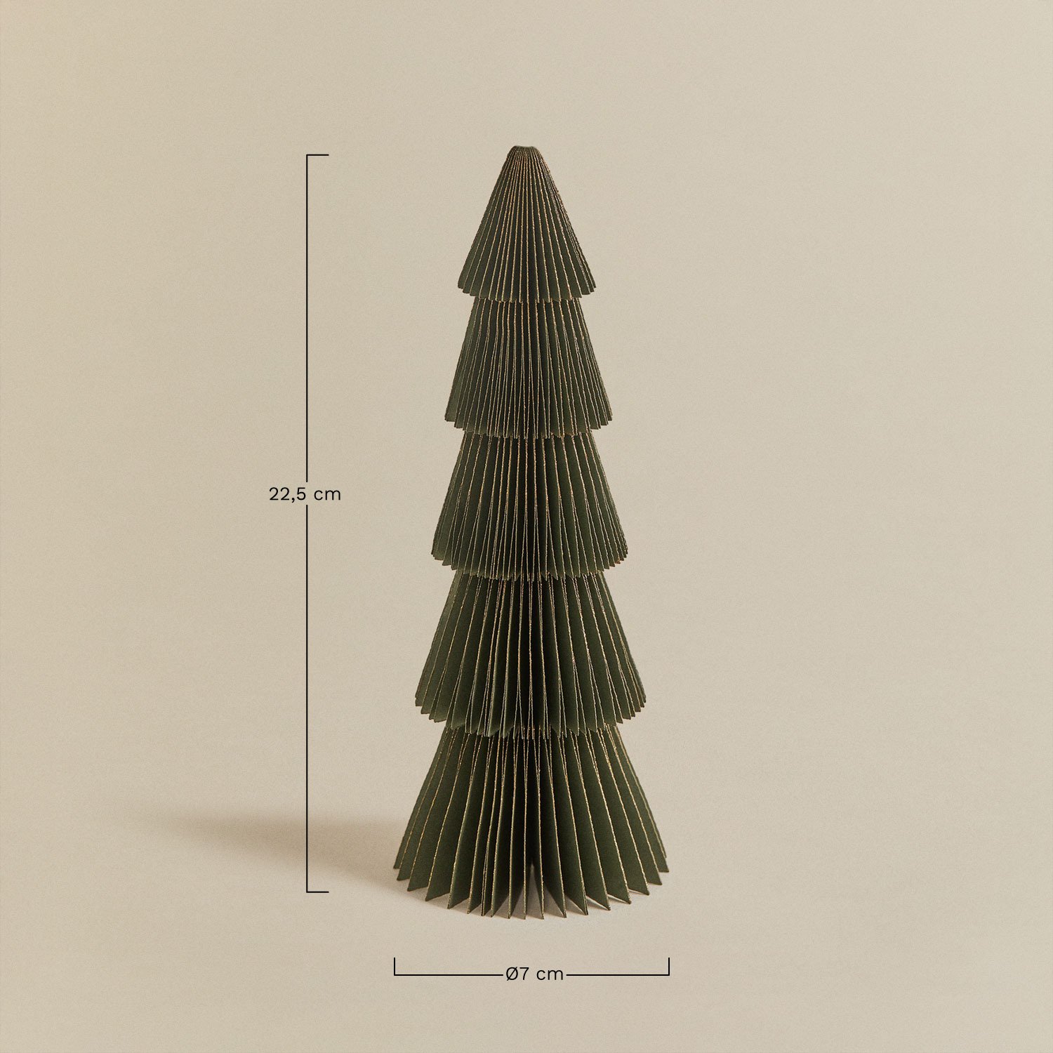 Jesper paper Christmas tree, MEASURES