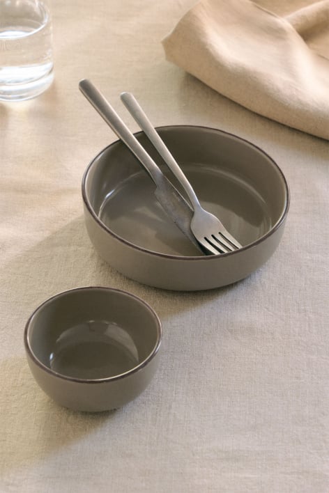 Set of 2 Ronilena stoneware bowls