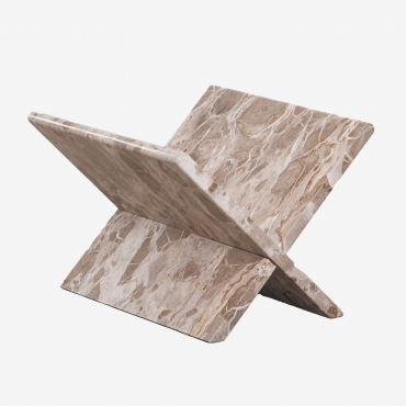 Kristoff Marble Magazine Rack Marble Natural Colours - Sklum