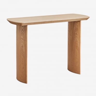 Tuareg Mdf 110x40 Cm Hallway Console Table Natural Wood - Sklum
